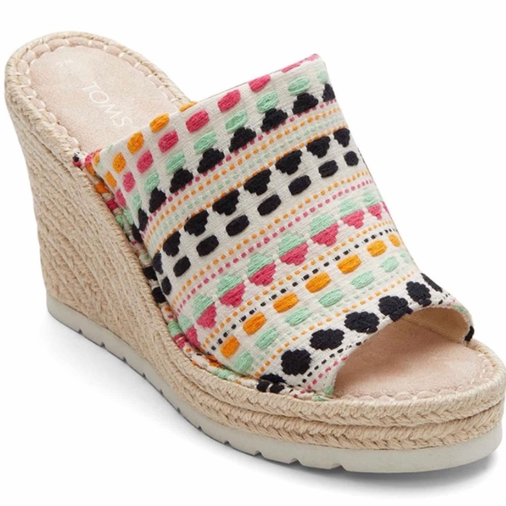Women's Toms Monica Wedge Mule - Multicolor, Size 9